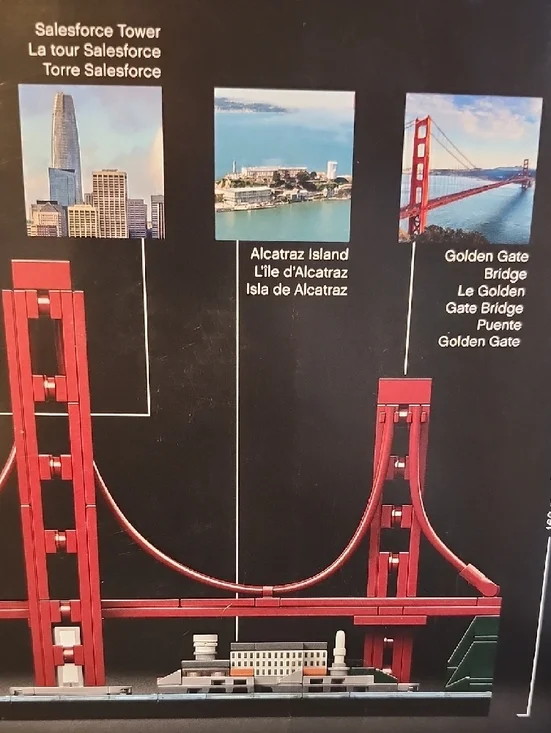 LEGO Architecture San Francisco Skyline Set - Black Box with Red and White Model - Picture 5 of 7